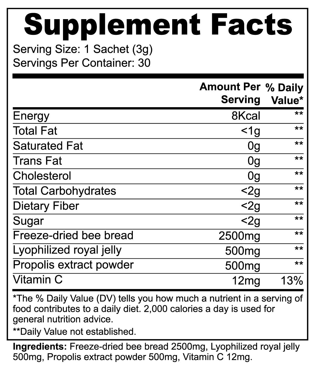 THE MUSCLE SHOP - BEE PEARL POWDER The Muscle Shop