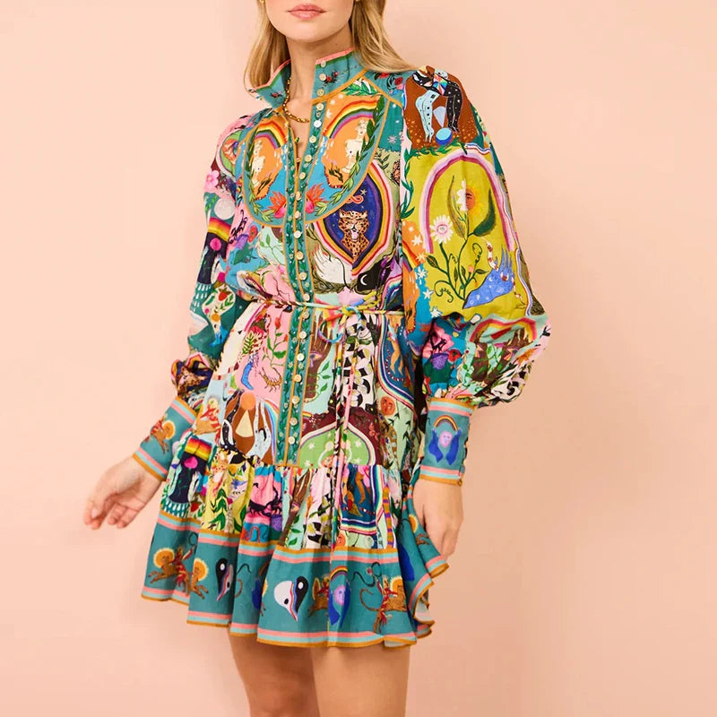 Daisy Dream | Comfy Mini-jurk met volle mouwen The Muscle Shop
