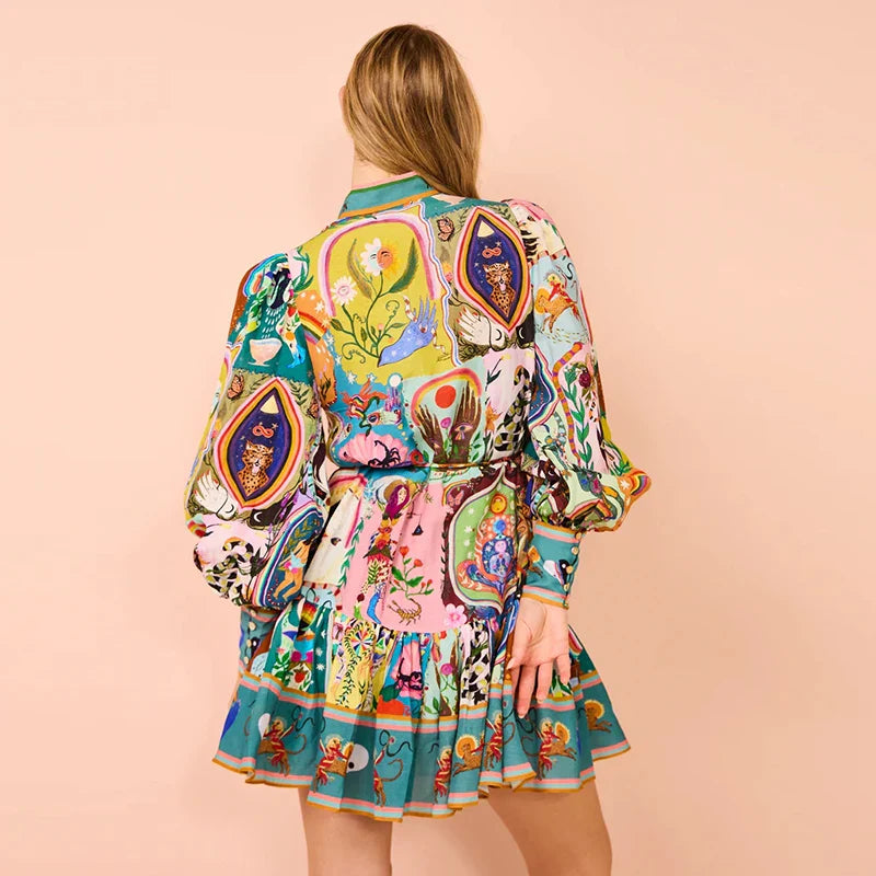 Daisy Dream | Comfy Mini-jurk met volle mouwen The Muscle Shop