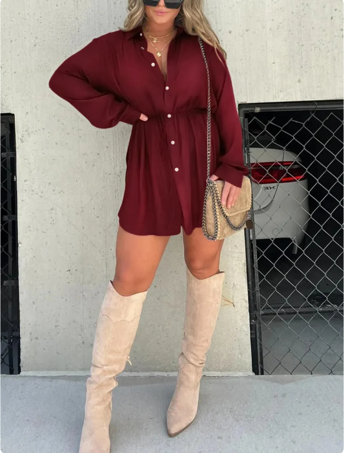 Jessica | Trendy satijnen romper jurk The Muscle Shop