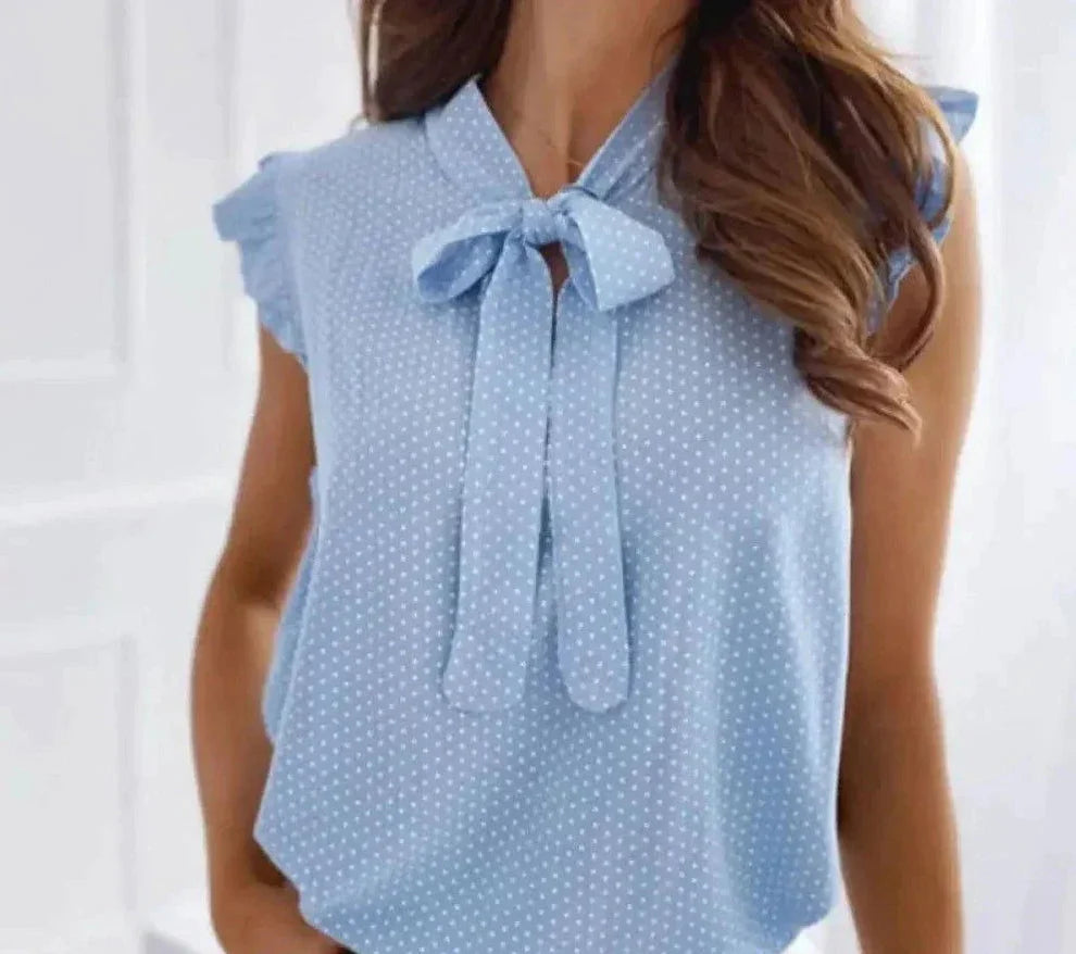 Vrouwelijke Strikblouse - Stijlvol op Kantoor The Muscle Shop